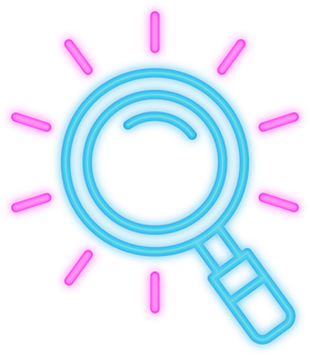 Search Neon Icon